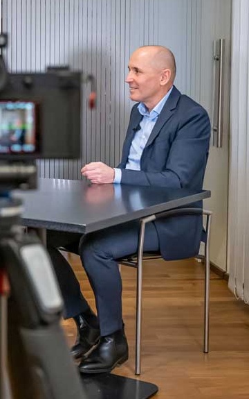 Christian Petz mit Ernst Landegger